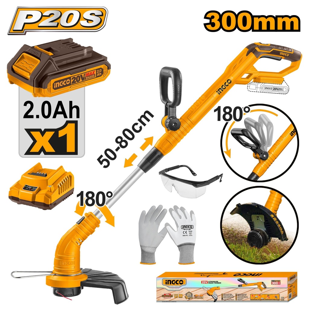 CORDLESS GRASS TRIMMER INGCO (CGTLI20301)