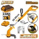 CORDLESS GRASS TRIMMER INGCO (CGTLI20301)