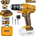 CORDLESS IMPACT DRILL 12V INGCO (CIDLI1228)