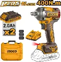 CORDLESS IMPACT WRENCH 400NM INGCO (CIWLI2040)