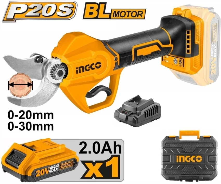 CORDLESS PRUNING SHEAR 20V INGCO (CSSLI203083)