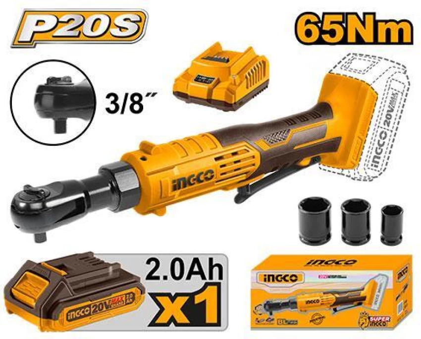 CORDLESS RATCHET WRENCH 20V  INGCO (CDRLI206015)