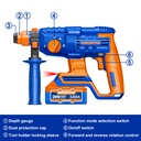 CORDLESS ROTARY HAMMER 22MM WADFOW (WLM1522)