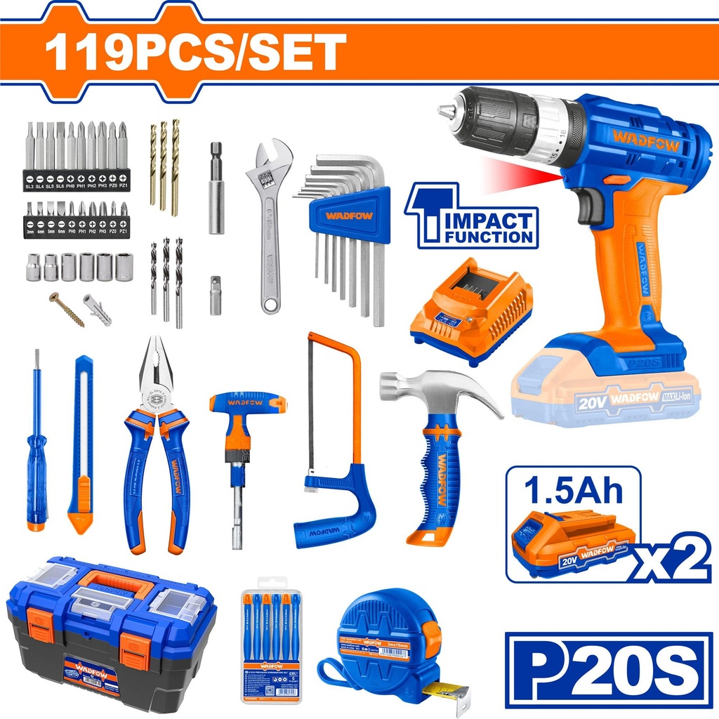 119 PCS TOOL SET WADFOW (WDT1B119)