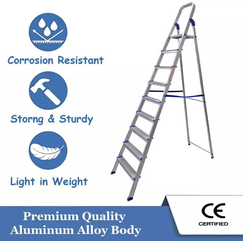 DOMESTIC ALUMINIUM LADDER 9 STEP