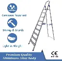 DOMESTIC ALUMINIUM LADDER 9 STEP