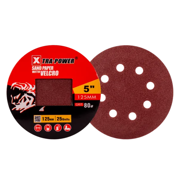 EXTRA POWER VELCRO PAPER 5" 120#