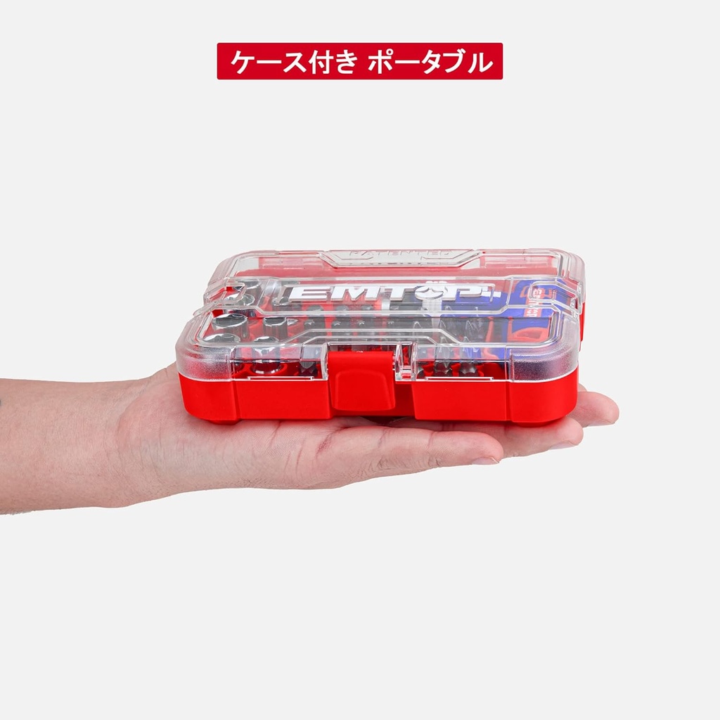 31PCS T HANDLE SCREWDRIVER SET EMTOP (EBST03102)