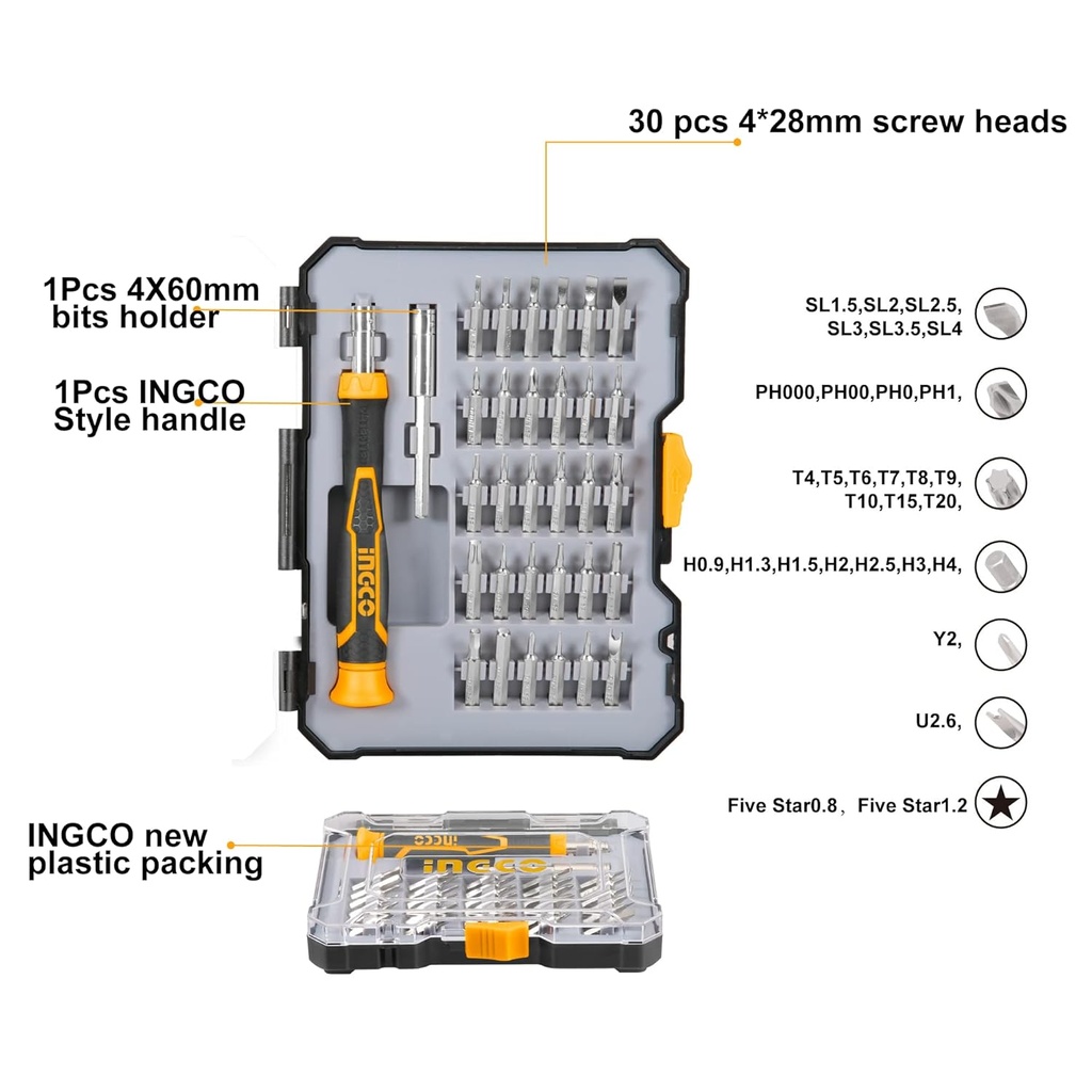 32 PCS  PRECISION SCREWDRIVER INGCO (HKSDB0348)