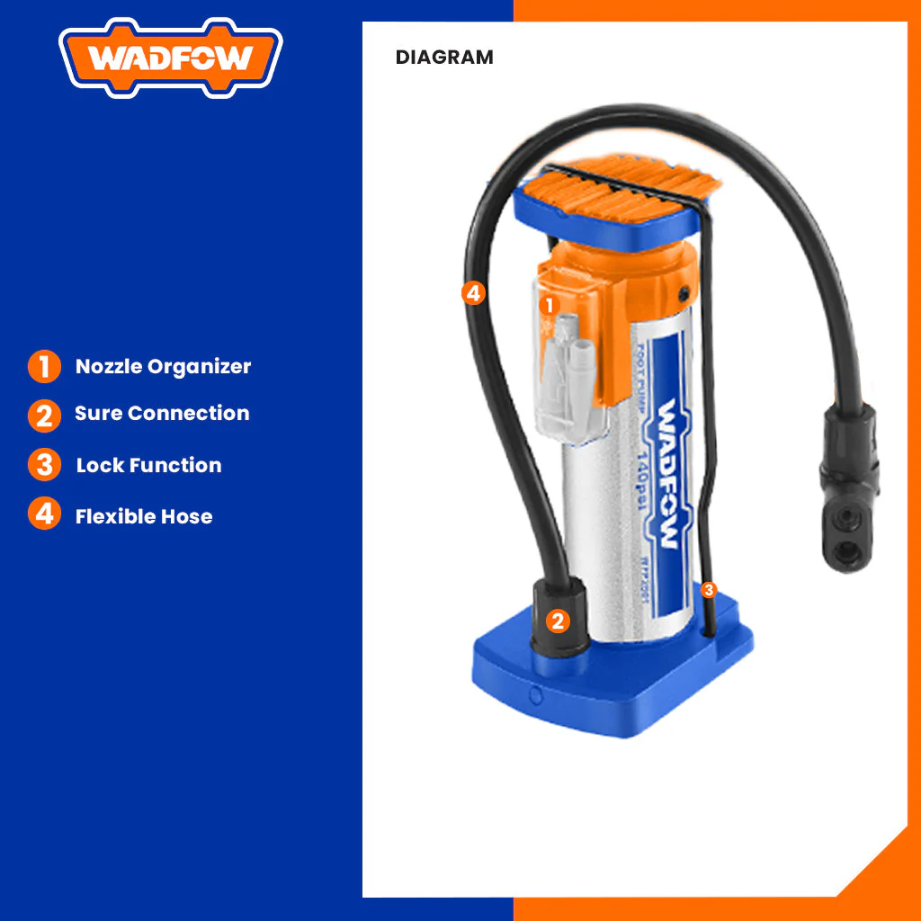 FOOT PUMP WADFOW (WPP2501)