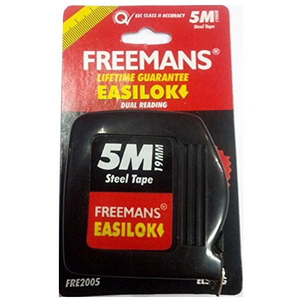 FREEMANS MEASURING TAPE EASILOK 5MTR