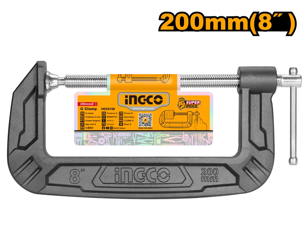 G CLAMP 8" INGCO (HGC0108)