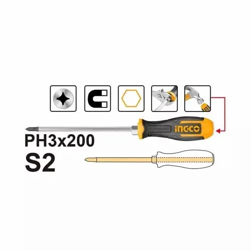 GO-THROUGH SCREWDRIVER INGCO ( HGTS68PH3200)