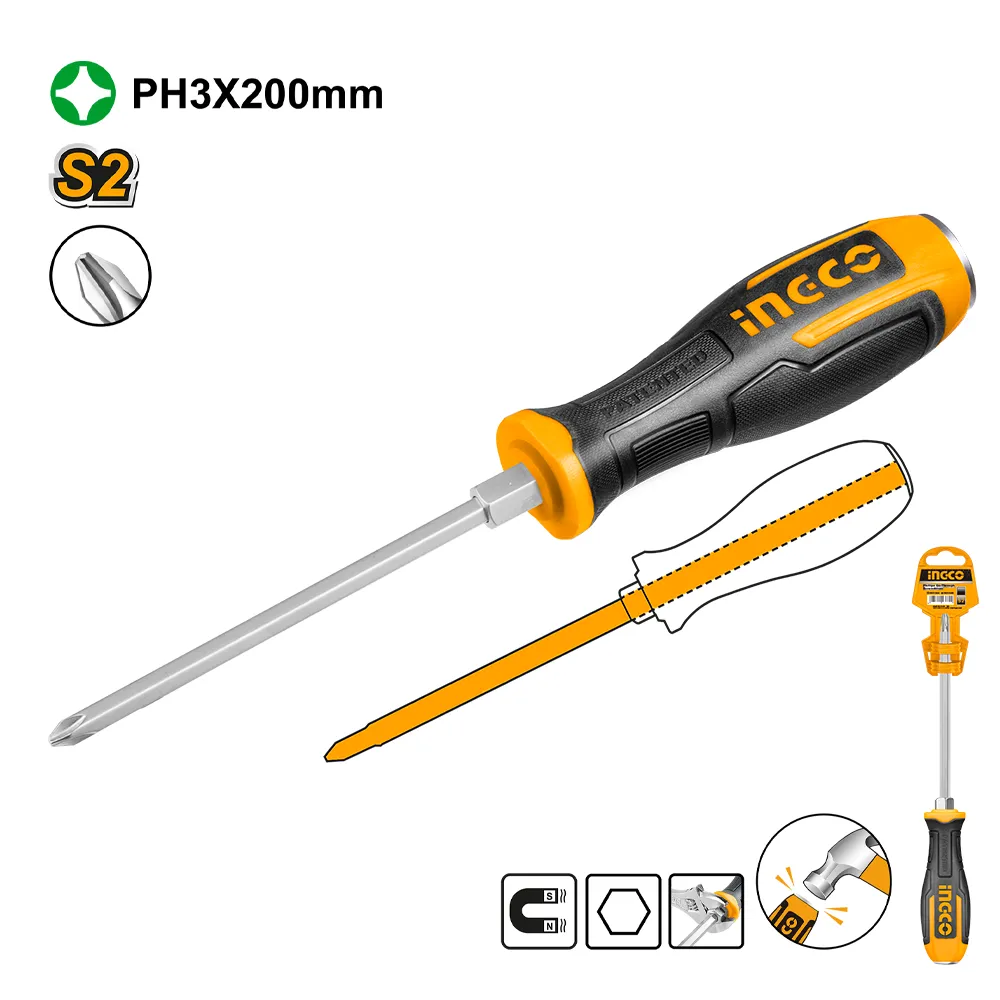 GO-THROUGH SCREWDRIVER INGCO ( HGTS68PH3200)