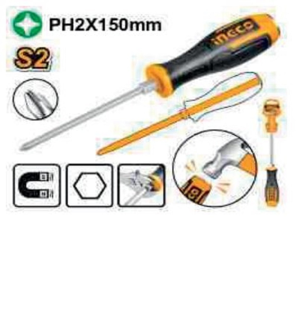 GO-THROUGH SCREWDRIVER INGCO (HGTS68PH2150)