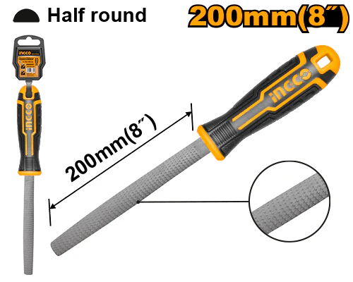 HALF ROUND STEEL FILE INGCO (HSHF088)