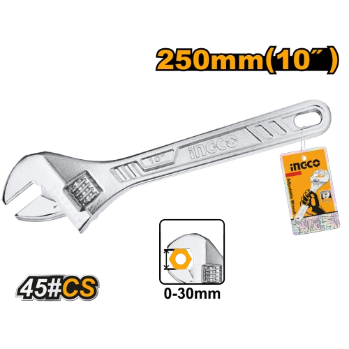 ADJUSTABLE WRENCH 10" INGCO (HADW131102)