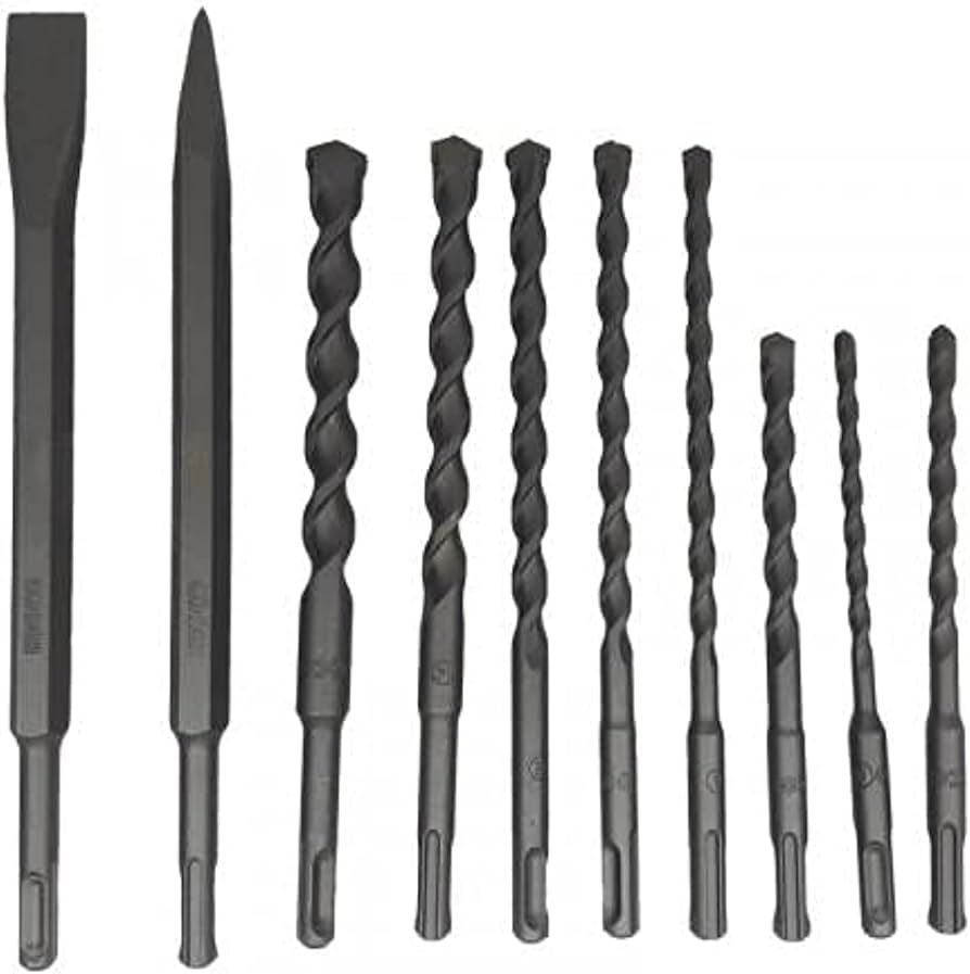 10 PCS HAMMER DRILL BITS & CHISELS INGCO [AKD2101]