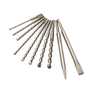 10 PCS HAMMER DRILL BITS & CHISELS INGCO [AKD2101]
