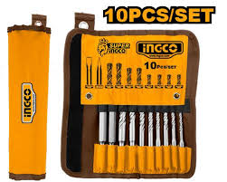 10 PCS HAMMER DRILL BITS & CHISELS INGCO [AKD2101]