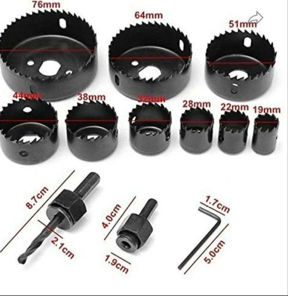 12 PC HOLE SAW SET XCEL FAST