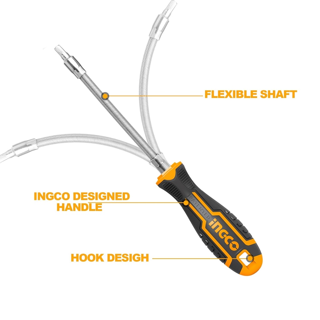 12 PCS FLEXIBLE  SCREWDRIVER INGCO (AKSDFL1208)