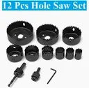 12 PCS HOLESAW SET CAMRON PRO