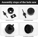 12 PCS HOLESAW SET RED ELEPHANT