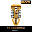 12PCS 1/2 SOCKET SET (HKTS12122)