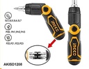 13 IN 1 RATECHET SCREWDRIVER SET INGCO (AKISD1208)