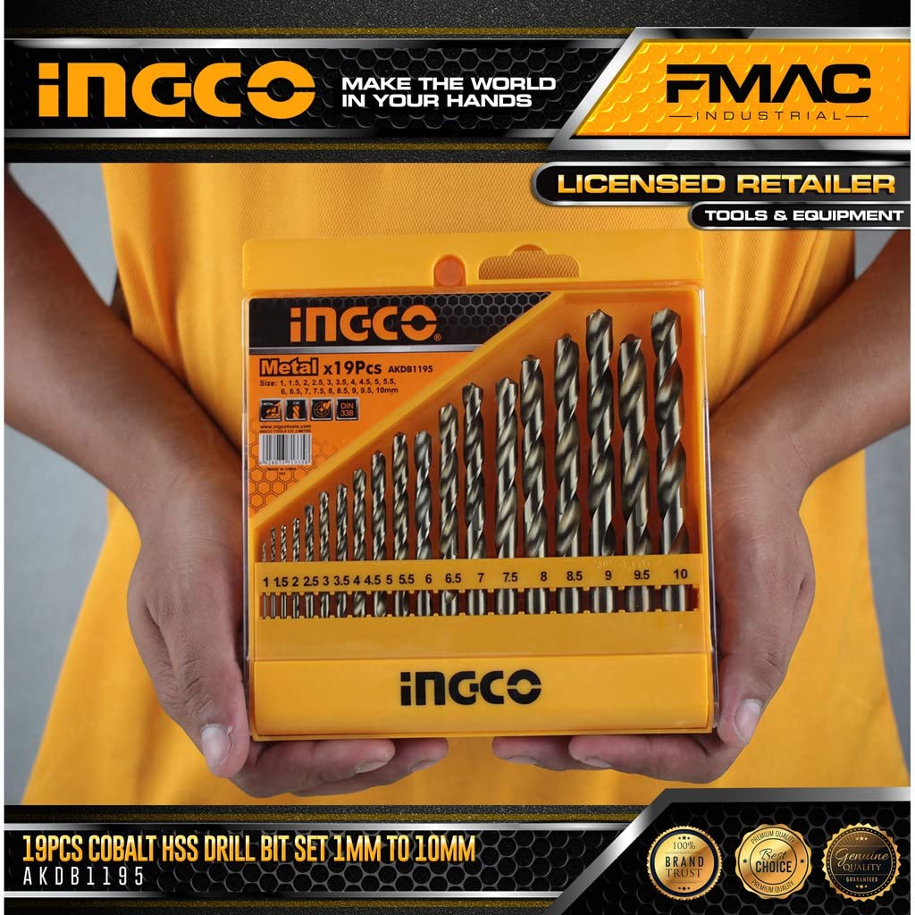 19 PCS HSS TWIST DRILL BITS SET (AKDB1195)