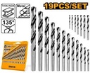 19 PCS HSS TWIST DRILL BITS SET (AKDB1195)