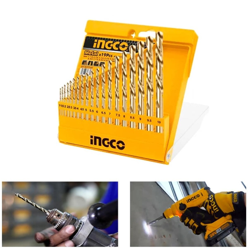 19 PCS HSS TWIST DRILL BITS SET (AKDB1195)