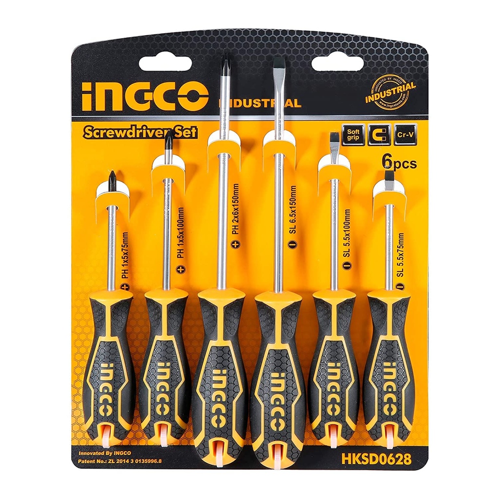 6 PCS SCREWDRIVER SET INGCO (HKSD0628)