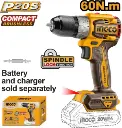 2 PCS CORDLESS IMPACT DRILL 20V (COSLI231003)