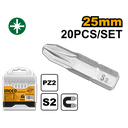 20 PCS SCREWDRIVER BITS SET INGCO (SDB11PZ213)
