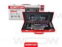 24 PCS 1/2" SOCKET SET EMTOP (ESKT12243)