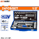 24 PCS 1/2" SOCKET SET WADFOW (WST2L24)