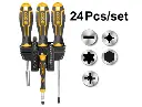 24PCS SCREWDRIVER & BIT SET INGCO (HKSDB02482)