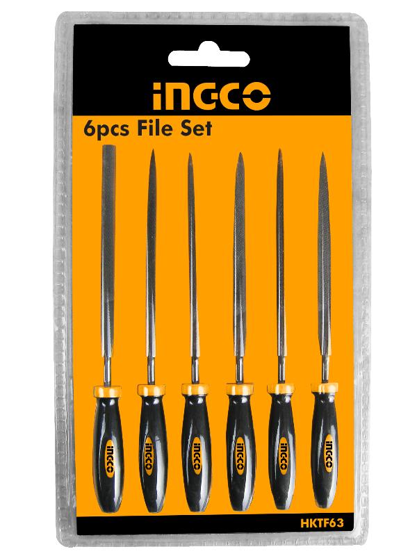 6PCS FILE SET INGCO (HKTF63)
