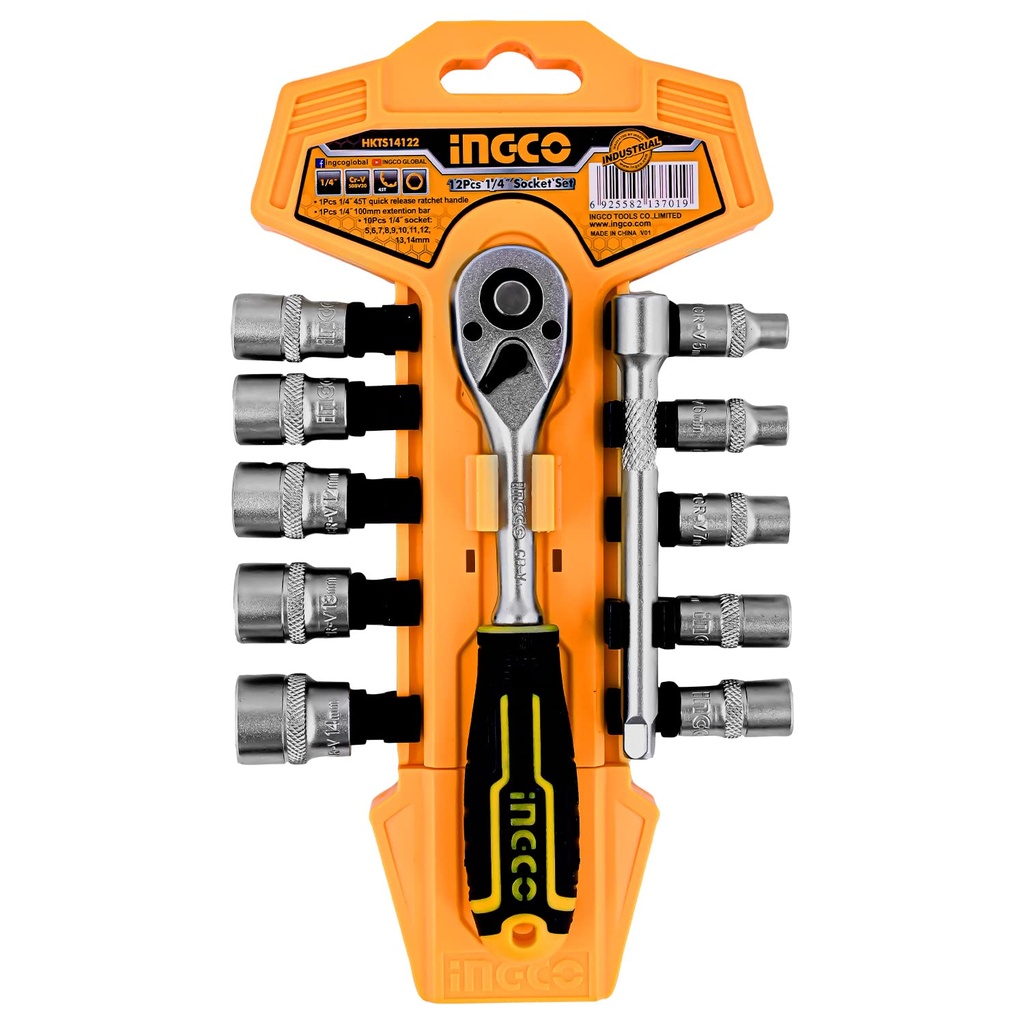 27 PCS 1/4 SOCKET SET INGCO (HKTS14271)
