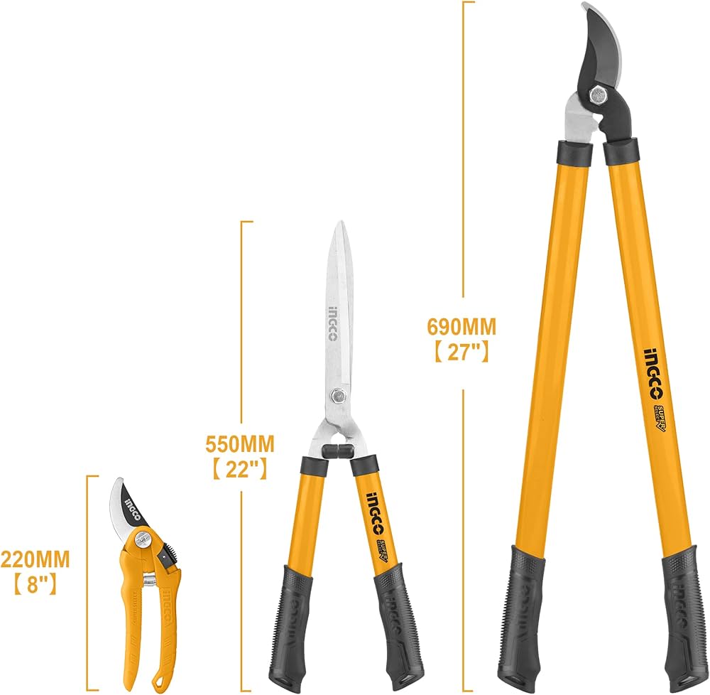 3 PCS GARDEN SHEAR SET INGCO (HLT78033)