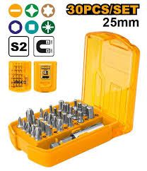30PCS SCREWDRIVER BITS SET INGCO (AKSD08301)