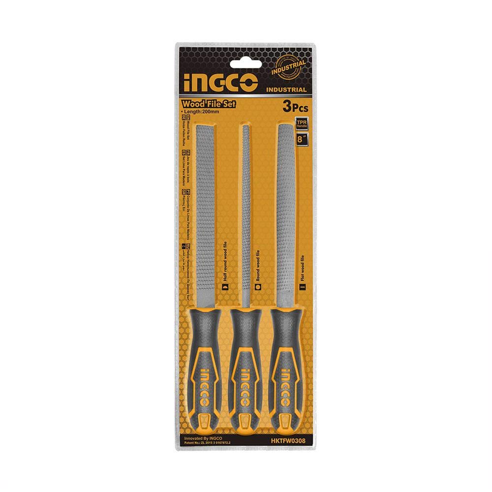 3PCS FILE SET INGCO (HKTFW0308)