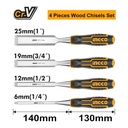 4 PCS WOOD CHISEL SET INGCO (HKTWC0401)