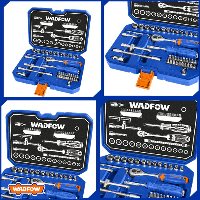 45PCS 1/4 SOCKET SET WADFOW (WST4D45)