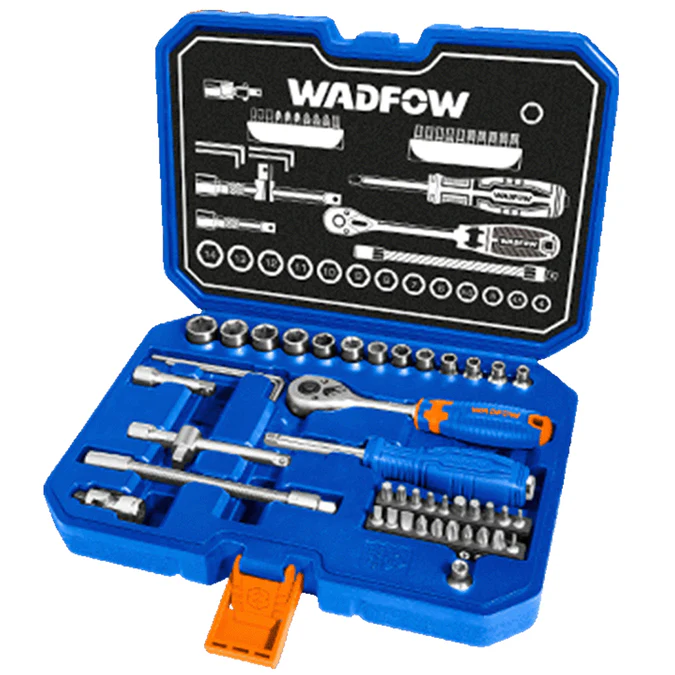45PCS 1/4 SOCKET SET WADFOW (WST4D45)