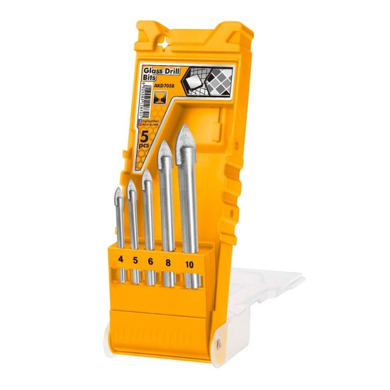 5 PCS GLASS DRILL BITS SET INGCO (AKD7058)