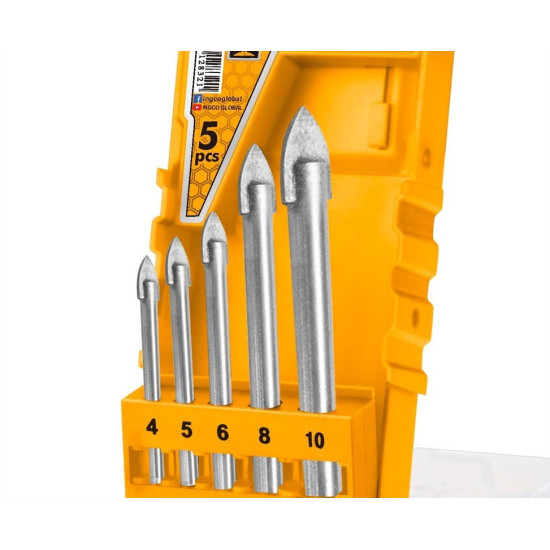5 PCS GLASS DRILL BITS SET INGCO (AKD7058)