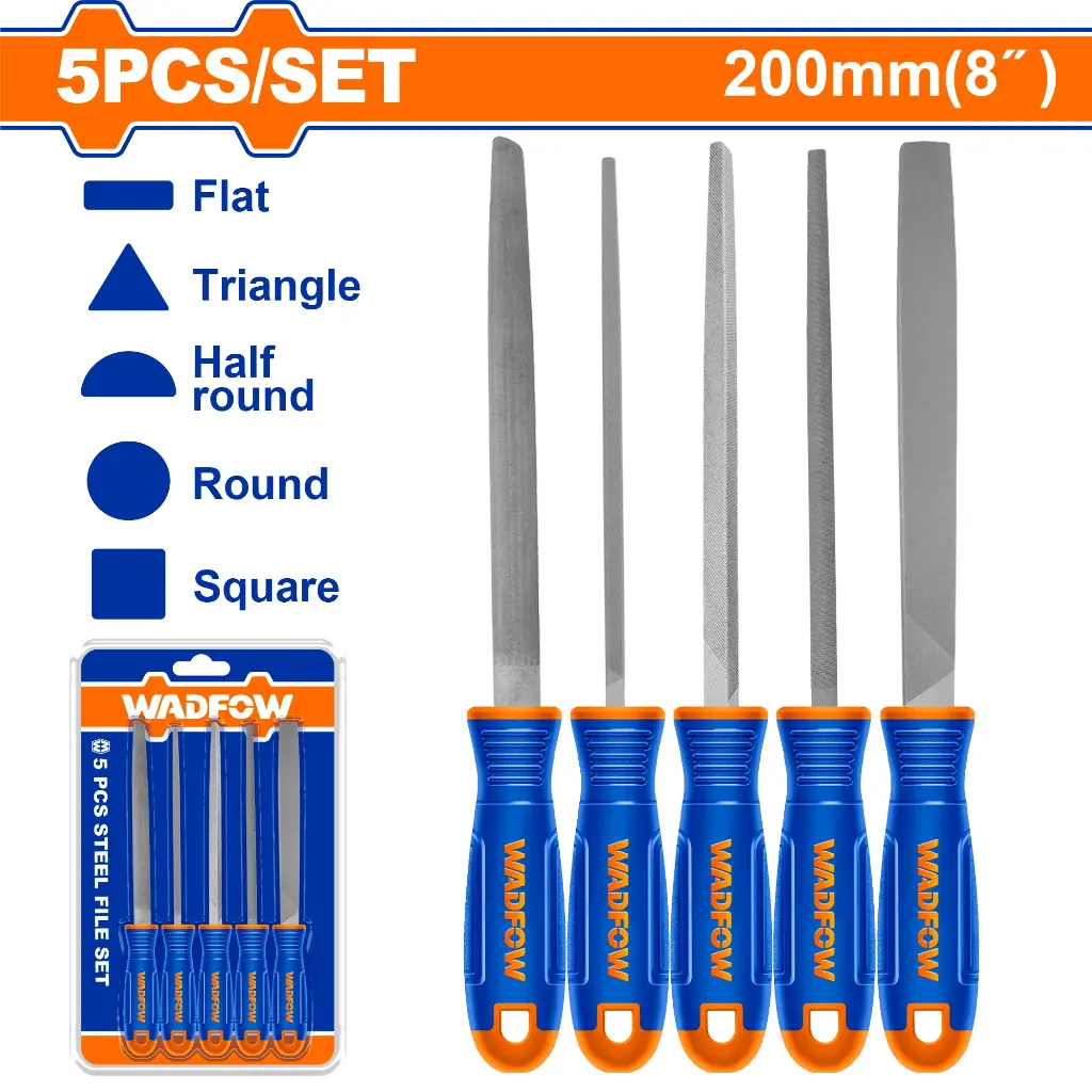 5 PCS STEEL FILE SET WADFOW (WSF2405)